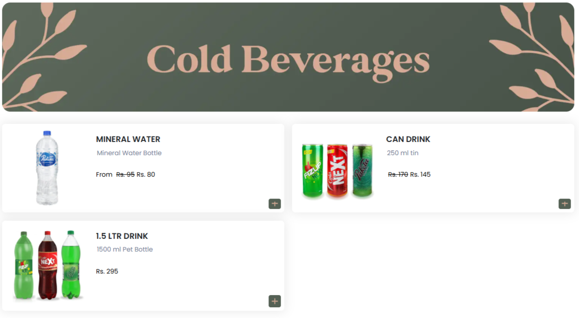 Cold Beverages